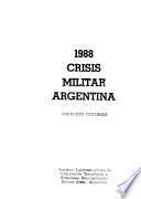 1988, crisis militar argentina