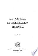 1ras Jornadas de Investigación Histórica