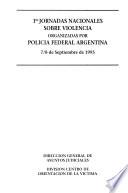 1ras jornadas nacionales sobre violencia