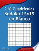 216 Cuadrículas Sudoku 15x15 en Blanco