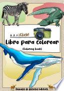 3...2...1 ¡Click! Libro para colorear (Coloring book) Animales de distintos hábitats