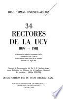 34 rectores de la UCV, 1899-1981