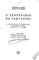 40 centenario de Cervantes: Luis Alberto Sanchez, José Jiménez Borja, Augusto Tamayo Vargas, Manuel Beltroy, José Gabriel