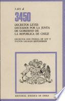 501 al 550 decretos leyes dictados por la Junta de Gobierno de la República de Chile