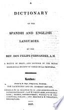 A Dictionary of the Spanish and English Languages