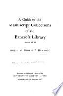 A Guide to the Manuscript Collections: Manuscripts relating chiefly to Mexico and Central America