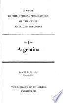 A Guide to the Official Publications of the Other American Republics
