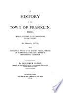 A History of the Town of Franklin, Mass