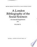 A London Bibliography of the Social Sciences