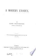 A modern exodus, by Faye Huntington