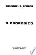 A propósito