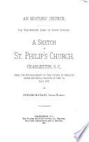 A Sketch of St. Philip's Church, Charleston, S.C.