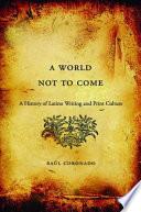 A World Not to Come