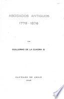 Abogados antiguos, 1776-1876