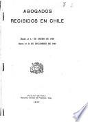 Abogados recibidos en Chile