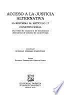 Acceso a la justicia alternativa