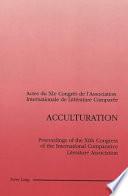 Acculturation