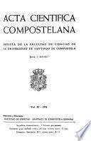 Acta cientifica Compostelana