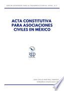 Acta constitutiva para asociaciones civiles en México