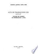 Acta de transacción con Gulf