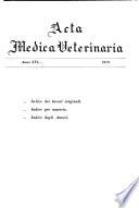 Acta medica veterinaria