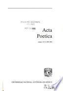 Acta poética