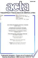 Acta psiquiátrica y psicológica de América Latina