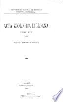 Acta zoológica lilloana