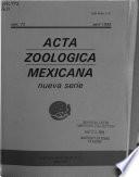 Acta zoológica mexicana