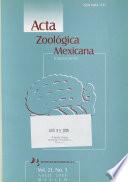 Acta zoológica mexicana