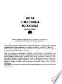 Acta zoologica mexicana