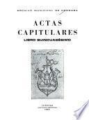 Actas capitulares