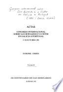 Actas, Congreso internacional sobre San Bernardo e o Cister en Galicia e Portugal