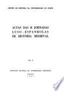 Actas das Jornadas Luso-Espanholas de História Medieval