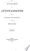 Actas de Cabildo del Ayuntamiento constitucional de México