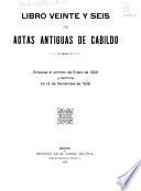 Actas de Cabildo del Ayuntamiento constitucional de México