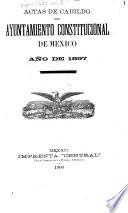 Actas de Cabildo del Ayuntamiento constitucional de México