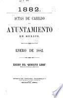 Actas de Cabildo del Ayuntamiento constitucional de México