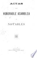 Actas de la Honorable Asamblea de Notables