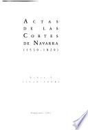 Actas de las Cortes de Navarra (1530-1829)