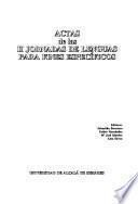 Actas de las II Jornadas de Lenguas para Fines Específicos