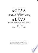 Actas de las Juntas Generales de Alava: 1575-1582