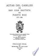 Actas del Cabildo de San Juan Bautista de Puerto Rico: 1792-1798