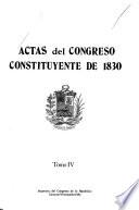 Actas del Congreso Constituyente de 1830