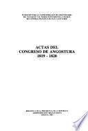 Actas del Congreso de Angostura, 1819-1820