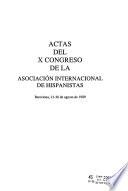 Actas del ... Congreso de la Asociación Internacional de Hispanistas