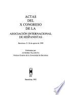 Actas del ... Congreso de la Asociación Internacional de Hispanistas