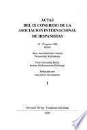 Actas del ... Congreso de la Asociación Internacional de Hispanistas