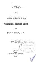Actas del Congreso ecuatoriano de 1832