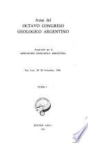 Actas del ... Congreso Geológico Argentino